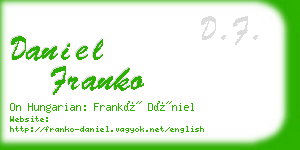 daniel franko business card